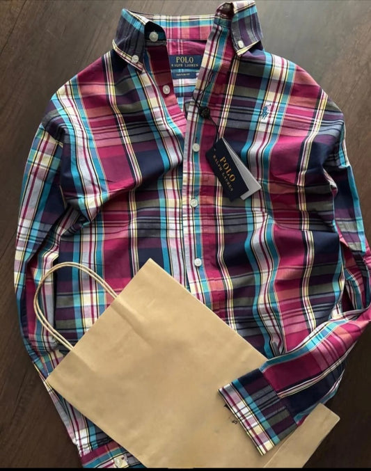 Mens Cotton Full Sleeves Check Shirts Pack of 1